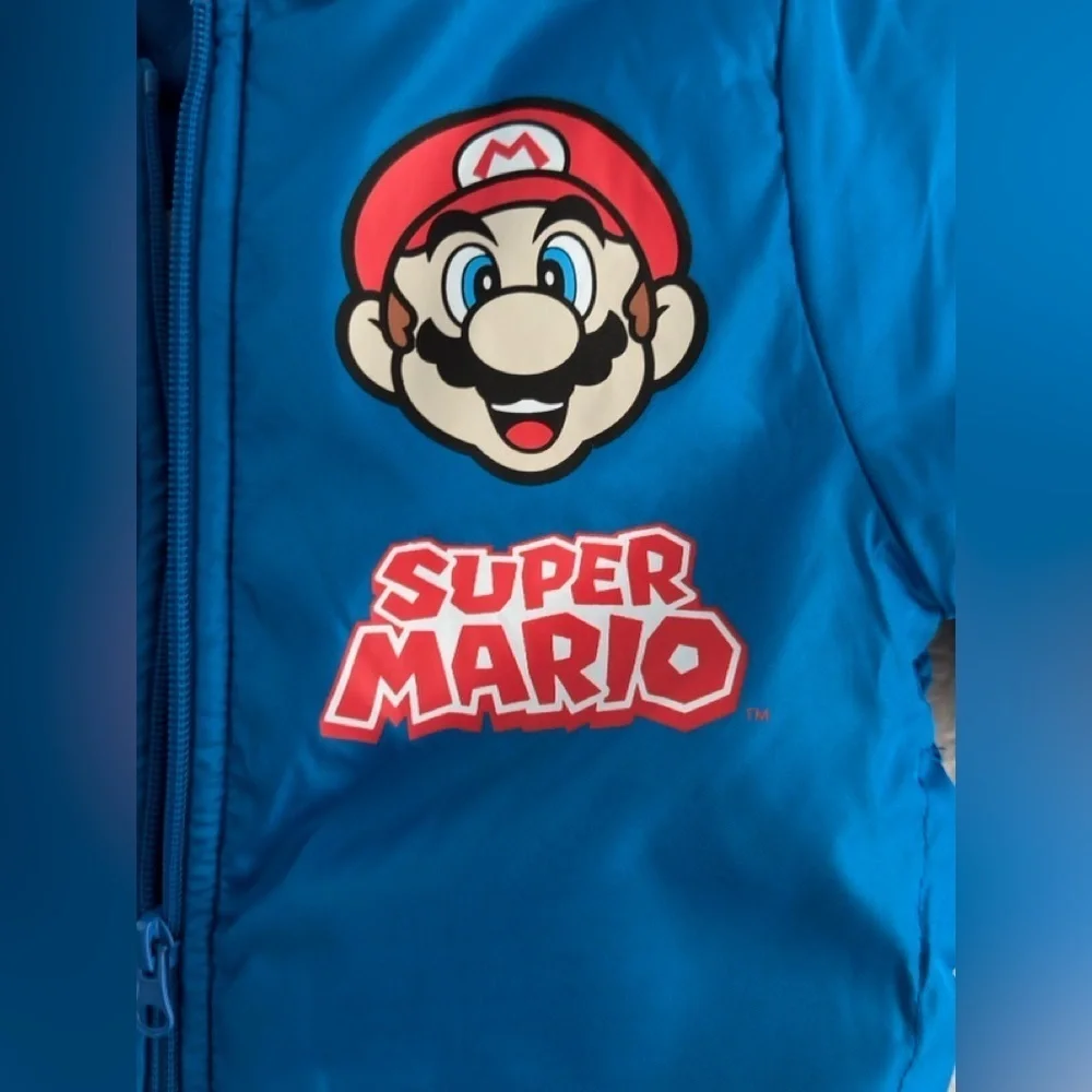 Nintendo Boys Super Mario Varsity Bomber Jacket (Little & Big Boys), Mario